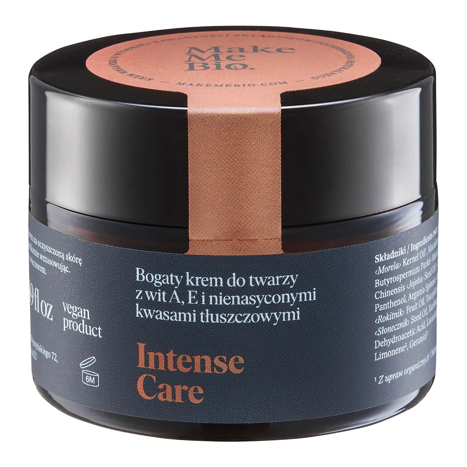 Make Me Bio Intense Care, cremă de față bogată cu vitamina A, E și acizi grași nesaturați, 50 ml