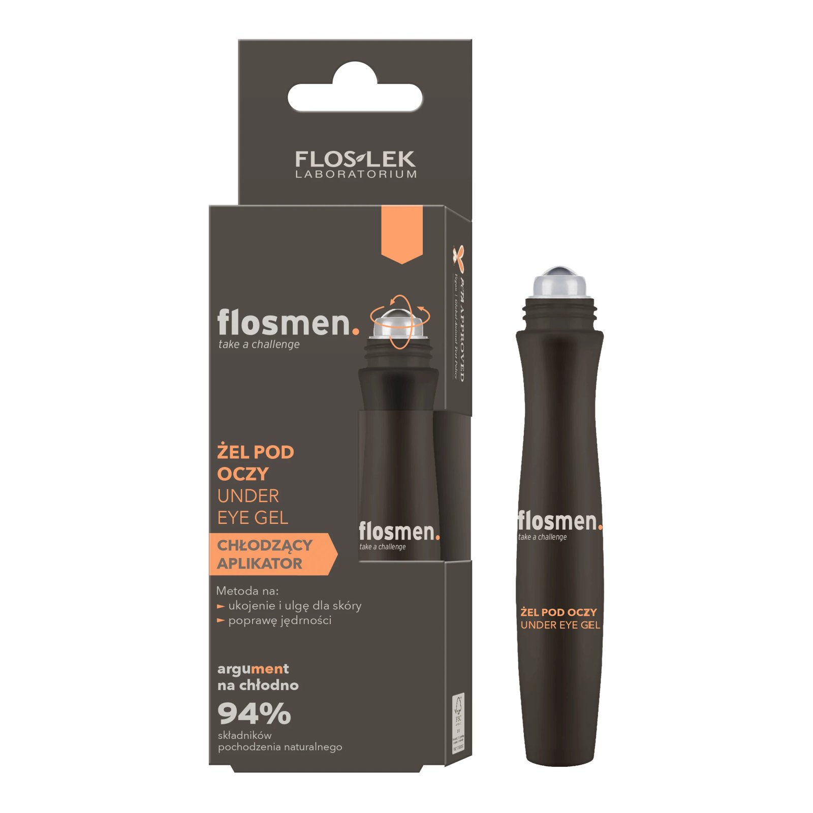 Floslek Flosmen, gel pentru ochi, 15 ml