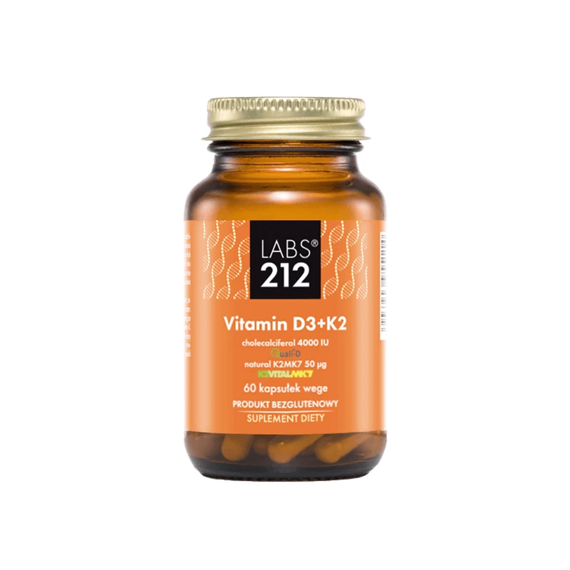 Labs212 Vitamina D3 + K2 MK7, 60 capsule