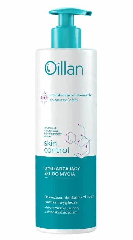 Oillan Skin Control Smoothing Body and Face Wash cu 10% uree, 400 ml