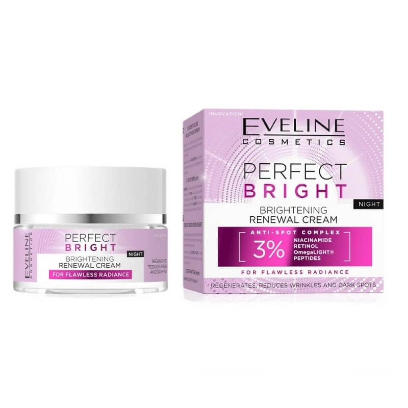 Eveline Cosmetics Perfect Bright Cremă de noapte iluminatoare, 50 ml.