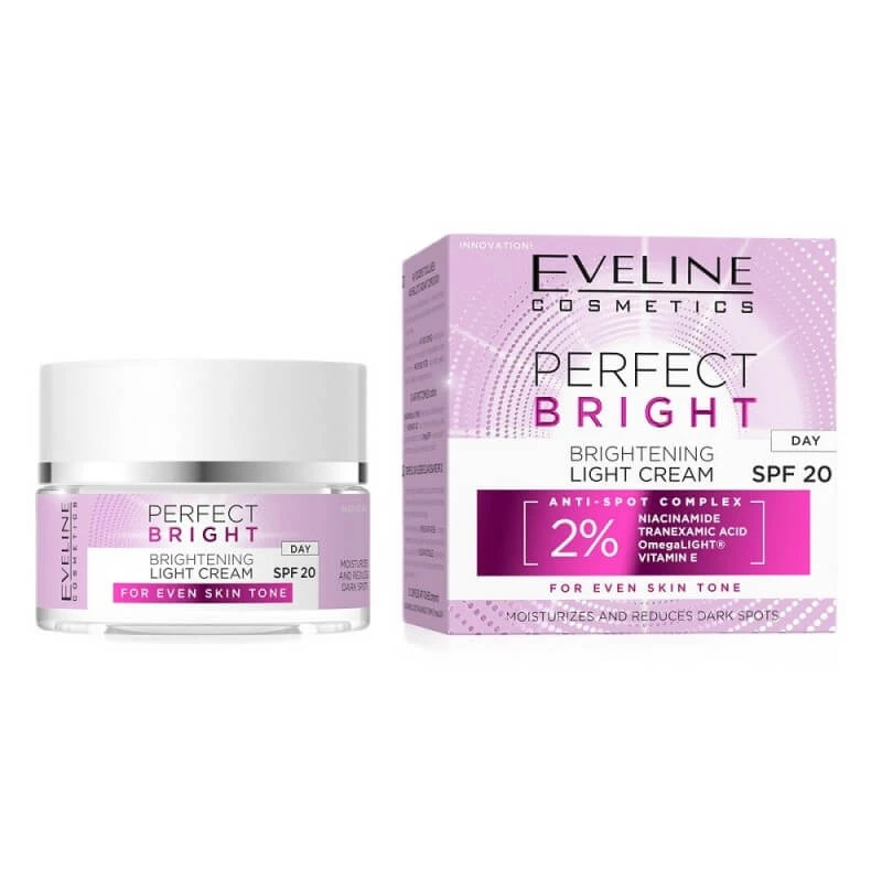 Eveline Cosmetics Perfect Bright Brightening Light Day Cream SPF20, 50 ml