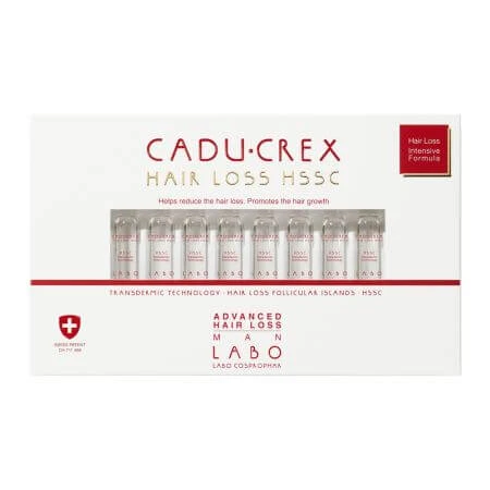 Tratament impotriva caderii severe a parului pentru barbati, 20 fiole, Cadu Crex