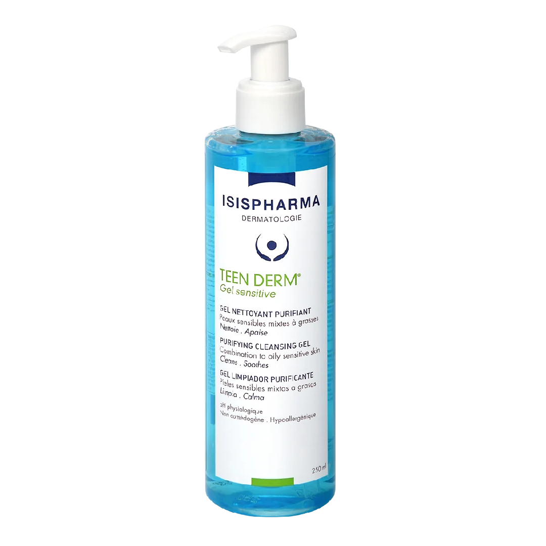 Gel de curatare purifiant Teen Derm Sensitive, 250 ml, IsisPharma