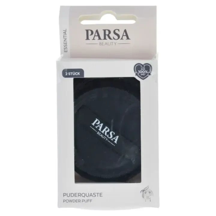 Puf pentru pudra, 2 bucati, Parsa