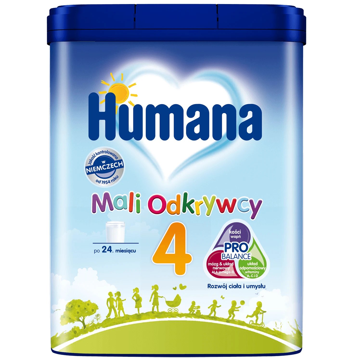 Humana 4 Little Explorers, băutură din lapte praf cu lapte degresat și uleiuri vegetale, după 24 de luni, 650 g