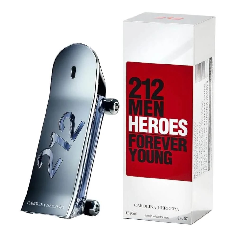 Carolina Herrera 212 Heroes Forever Young Men Apă de toaletă, 90ml
