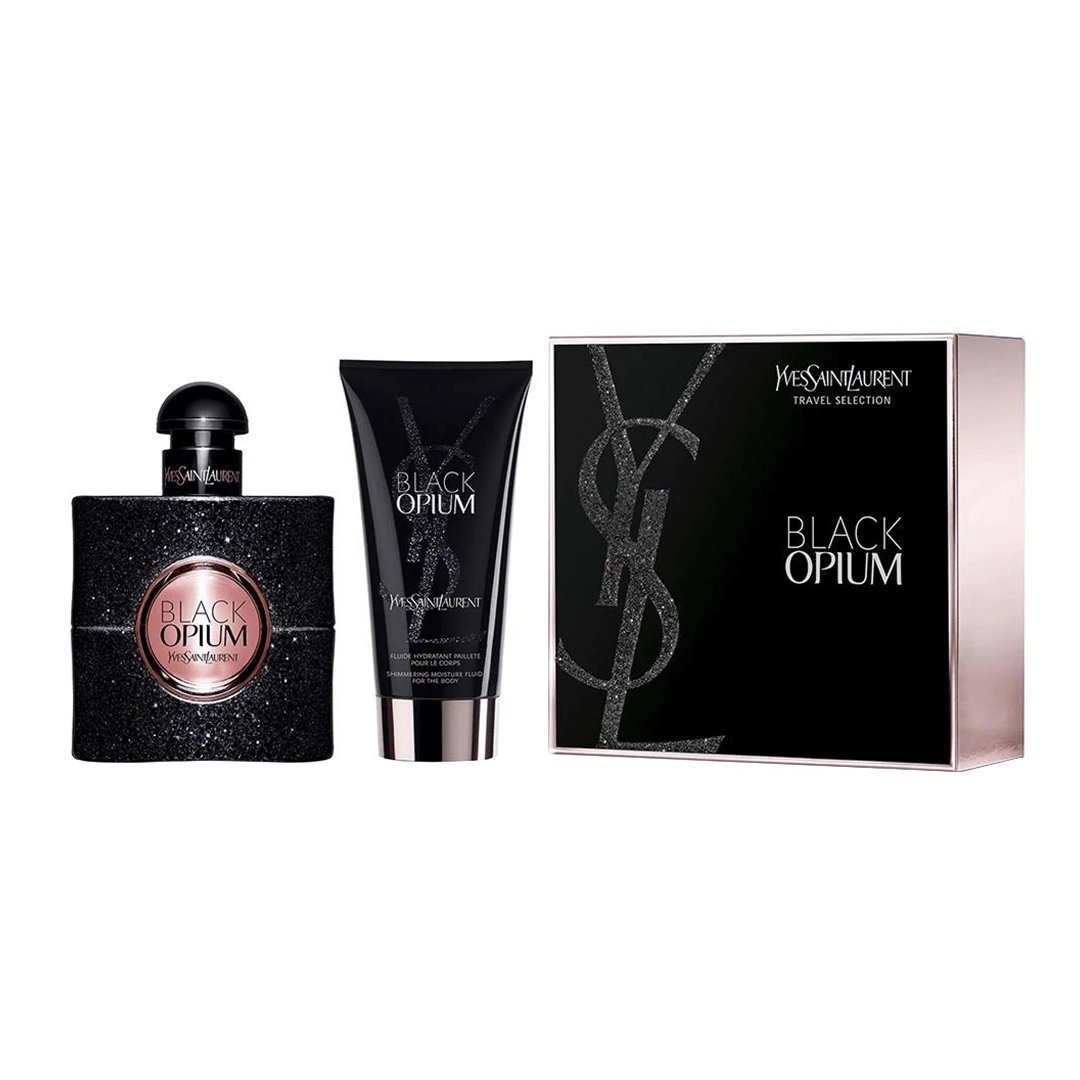 Yves Saint Laurent Black Opium Pour Femme Apă de parfum, 50 ml + Loțiune de corp, 50 ml