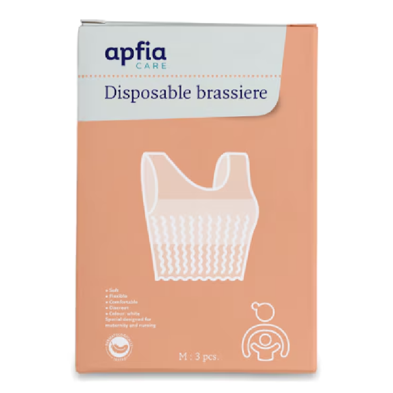 Sutien de unica folosinta, tip bustiera, marimea M, 3 bucati, Apfia Care