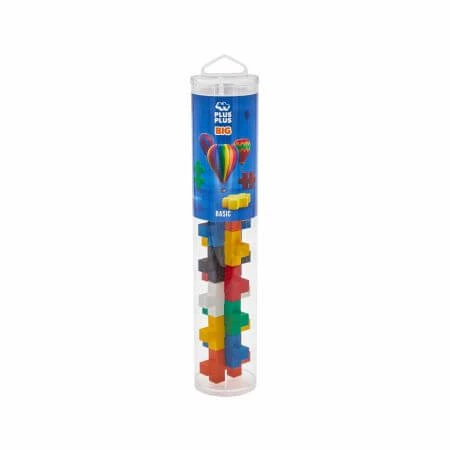 Set constructie tub, + 1 an, Culori Standard, 15 piese mari, Plus-Plus