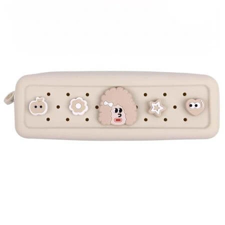Penar din silicon cu Charms, Crem, Acvila