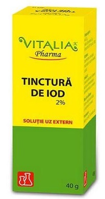 Tinctura de iod 2%, 40 g, Vitalia