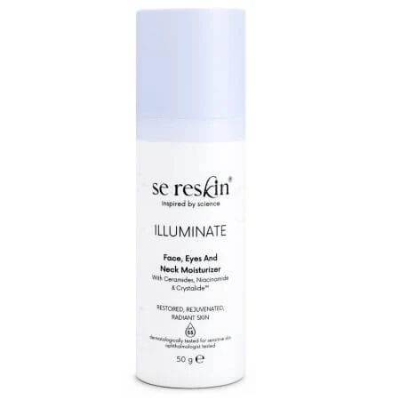 Crema pentru fata si gat cu efect iluminator, 50 g, Se:Reskin