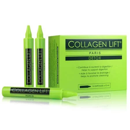 Fiole cu colagen Detox, 14 fiole x 10 ml, Collagen Lift