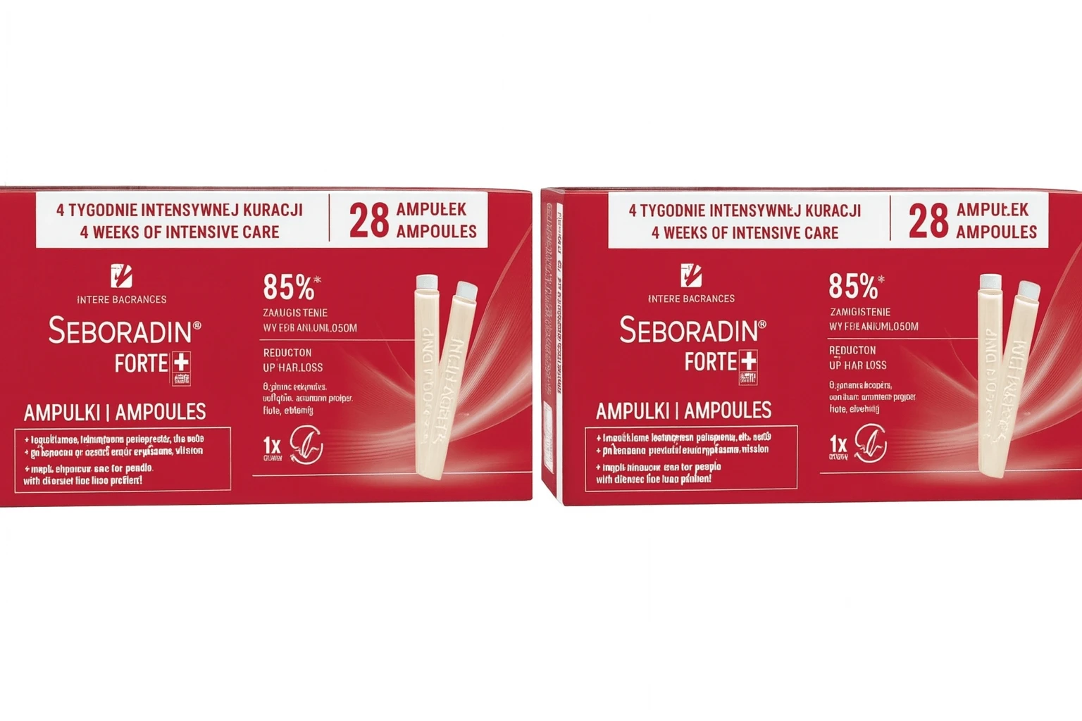 Seboradin Forte 56 fiole, Pachet tratament pentru căderea părului, 2x28 fiole