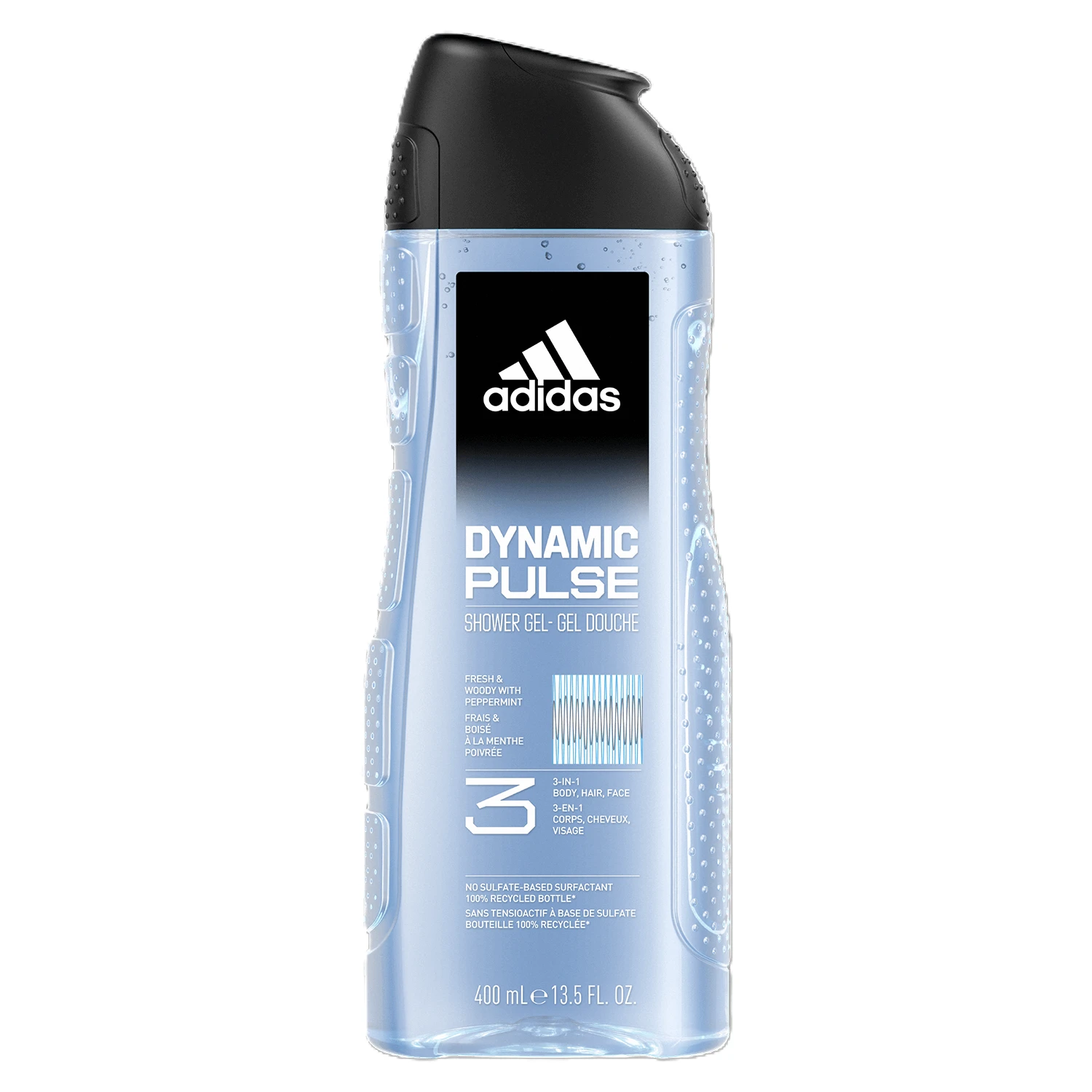 Adidas Men, gel de duș 3 în 1, Dynamic Pulse, 400 ml