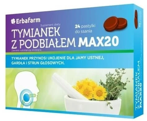 Cimbru cu tătăneasă MAX20, 24 pastiluțe