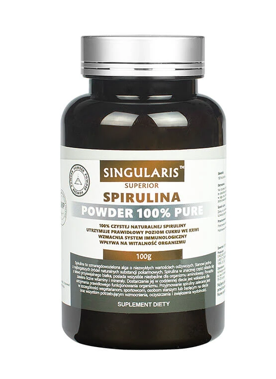 Singularis Superior Spirulina pulbere 100% pură 100g