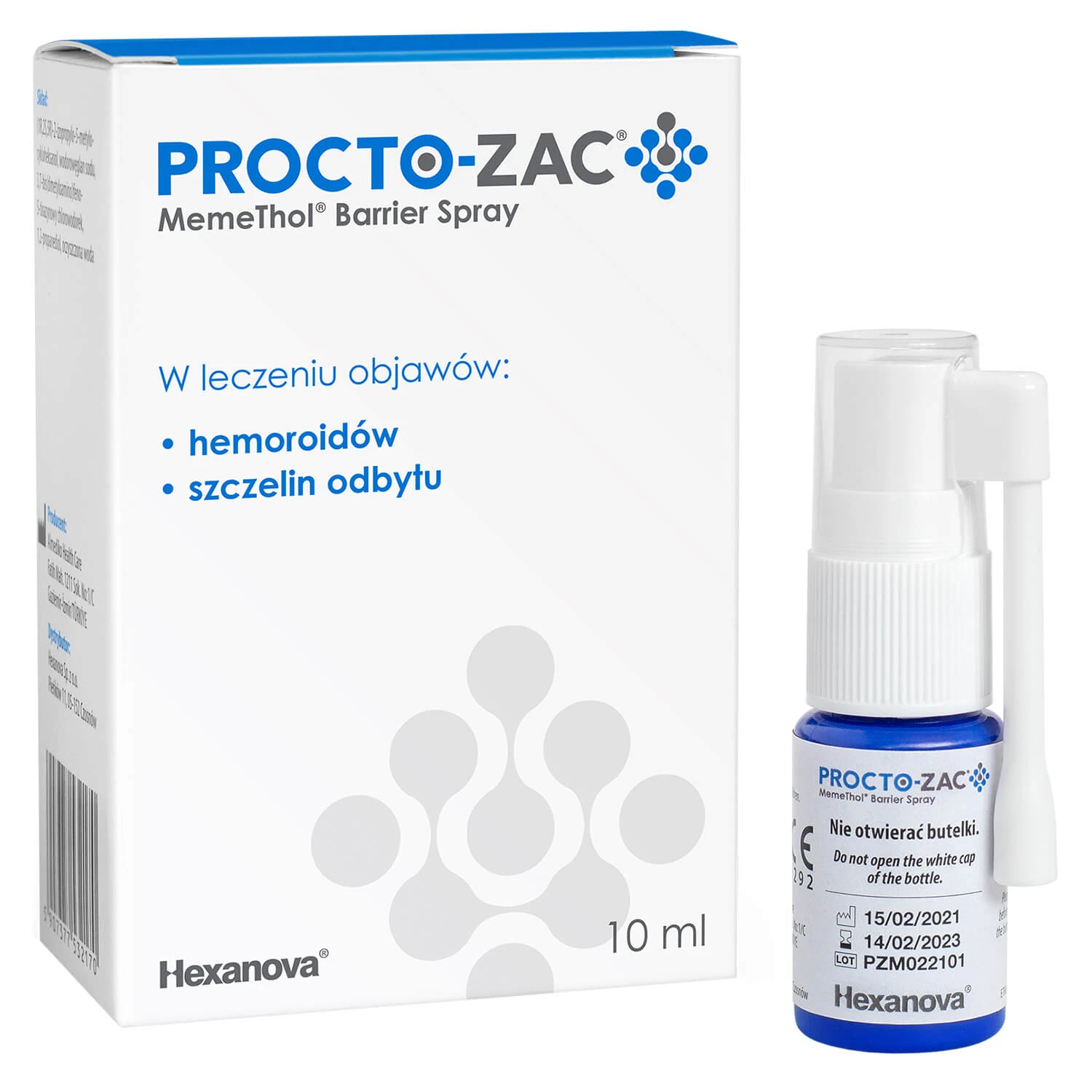 Procto-Zac MemeThol Barrier Spray, 10 ml