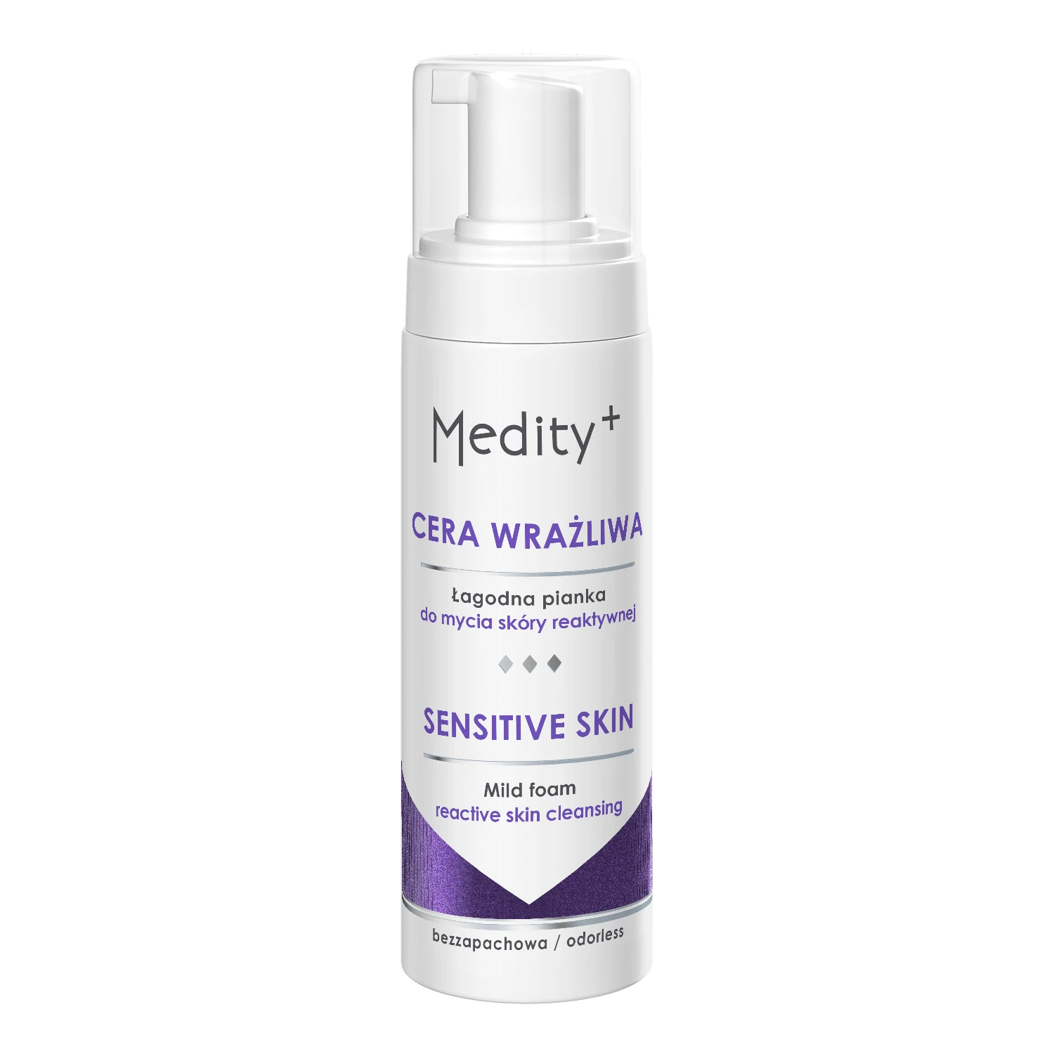 Ava Medity+ Sensitive Skin, Spumă delicată de curățare facială, 150 ml