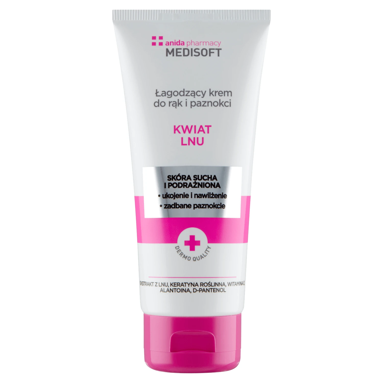 Anida, cremă calmantă pentru mâini și unghii, extract de in, 100 ml