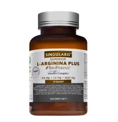Singularis L-arginină plus 525mg, 60 capsule