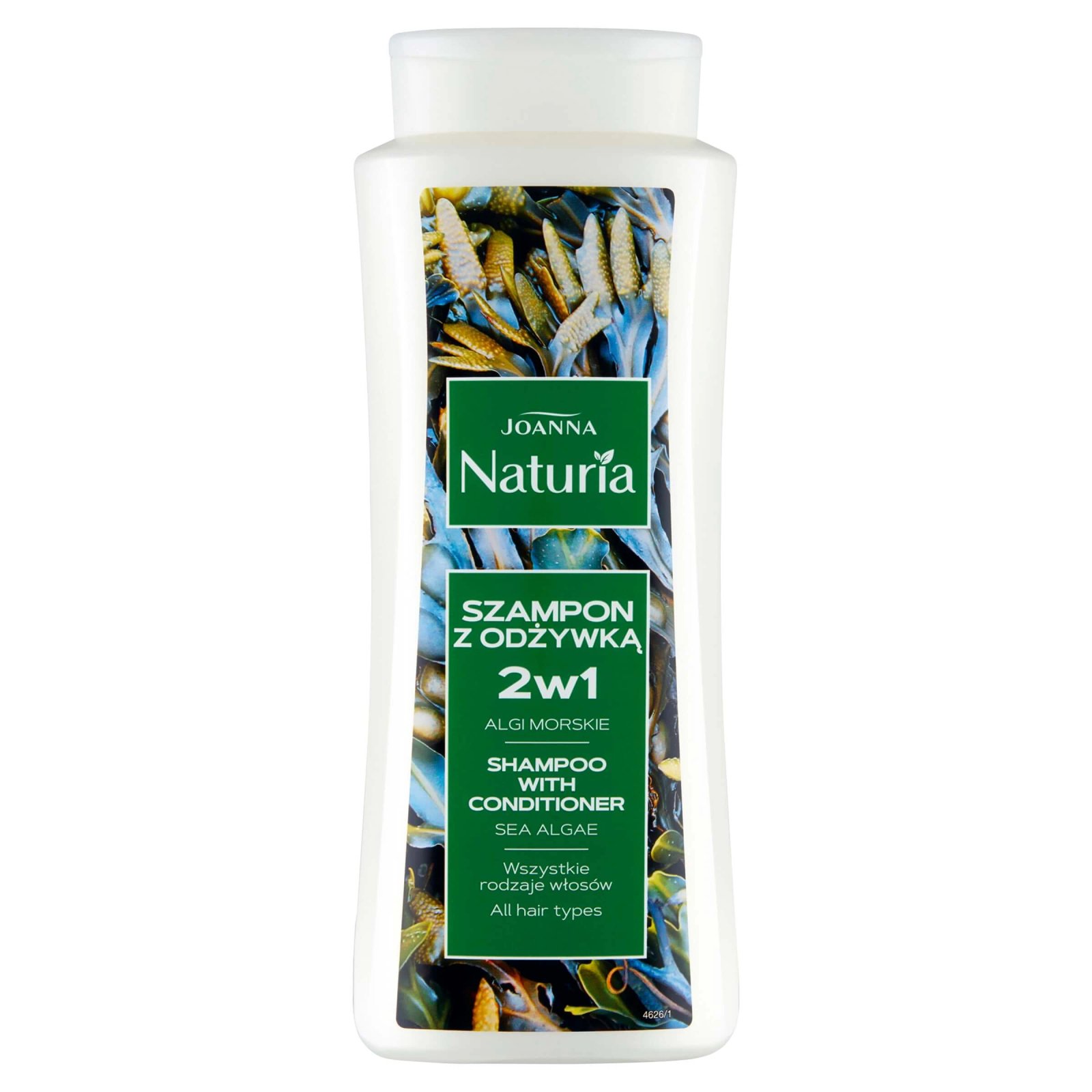 Joanna Naturia, Șampon de ceară 2in1, Alge marine, 500 ml