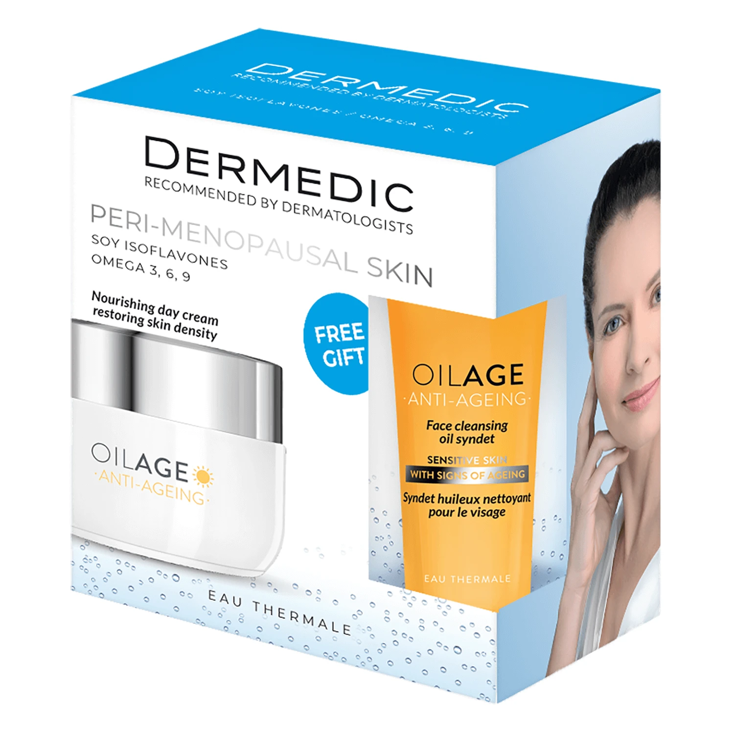 Set Dermedic Oilage, cremă de zi, 50 ml + ulei de spălare syndet, 25 ml gratuit AMBALAJ RUPT