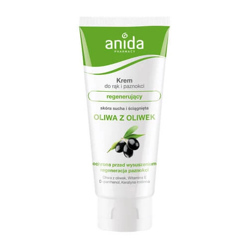 Anida, Cremă regenerantă de măsline pentru mâini și unghii, 100 ml - Viață lungă!