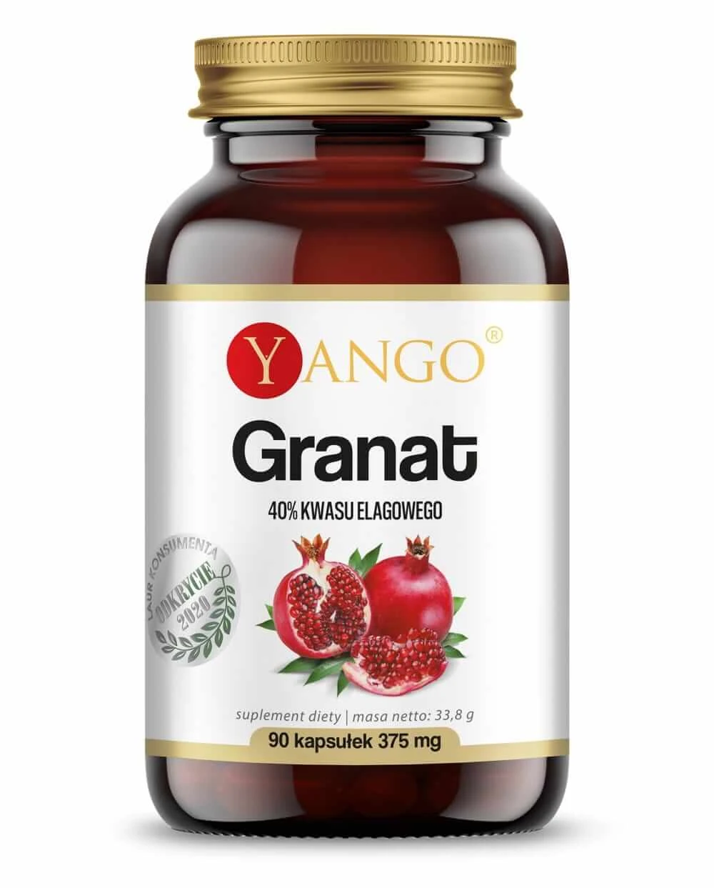 Extract de coajă de rodie 50:1 ( 40% acid elagic ) 90 capsule YANGO