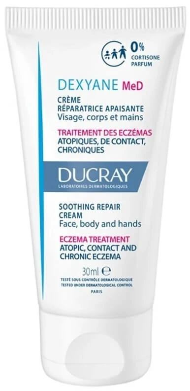 Ducray Dexyane Med Cremă calmantă și regenerantă, 30 ml