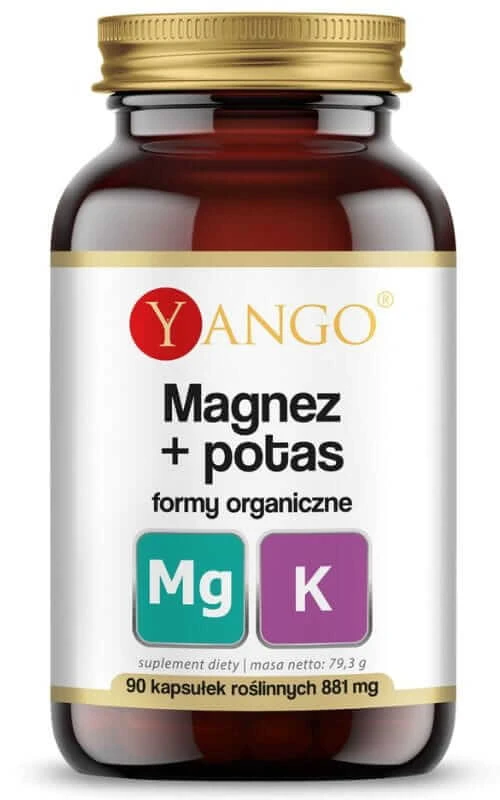Magneziu + potasiu forme organice 90 capsule Yango