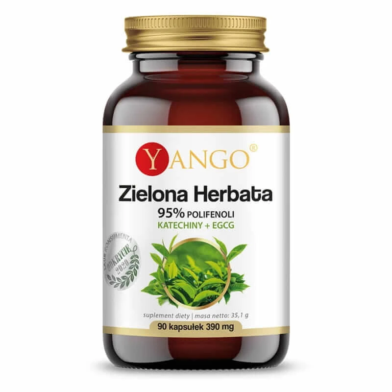 Ceai verde - 95% polifenoli - Catechine + EGCG (90 capsule) Yango