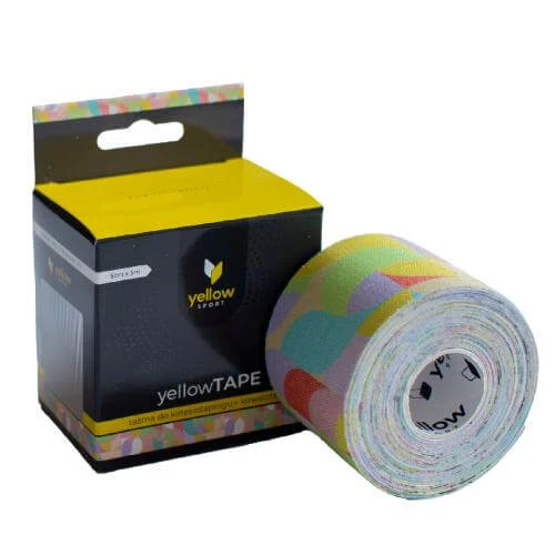 YellowTAPE Kinesiotaping bandă 5cm x 5m pastel abstract