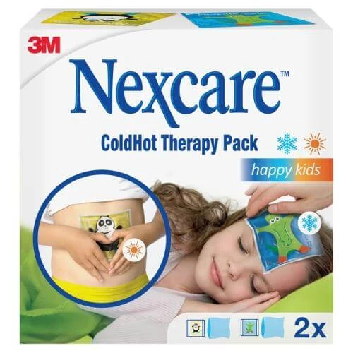 Nexcare Cold Hot Happy Kids, pachet de gel pentru copii, dimensiune 110 mm x 120 mm