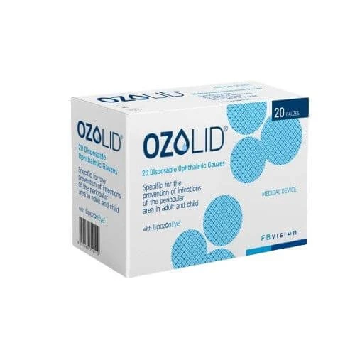 Ozolid cu LipozonEye Comprese oftalmice de unică folosință, 20 buc