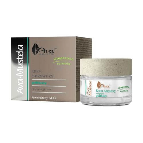 Ava Mustela Cremă hrănitoare semigrasă pentru piele uscată, sensibilă și alergică, 50 ml