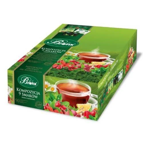 BiFix Compoziție ceai de fructe 9 arome, 90 pungi