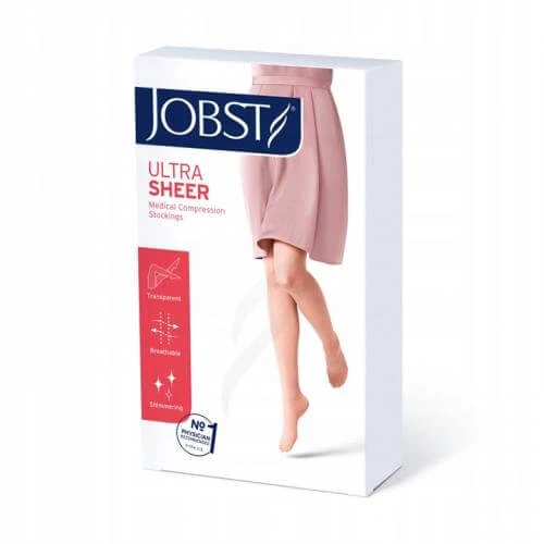 JOBST ULTRASHEER șosete de compresie pentru genunchi CCL2 negru, mărimea 6 ZP