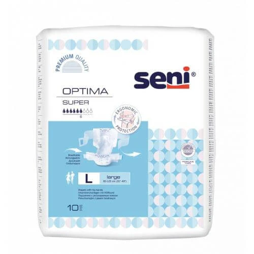 SENI OPTIMA SUPER LARGE Scutece cu centură, 10 buc