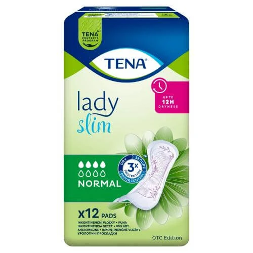TENA Lady slim NORMAL tălpi anatomice, 12 buc