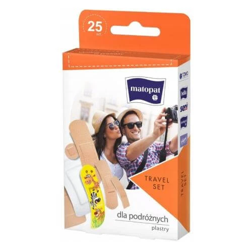 Matopat TRAVEL SET Plasturi pentru călători cu pansament, 25pcs