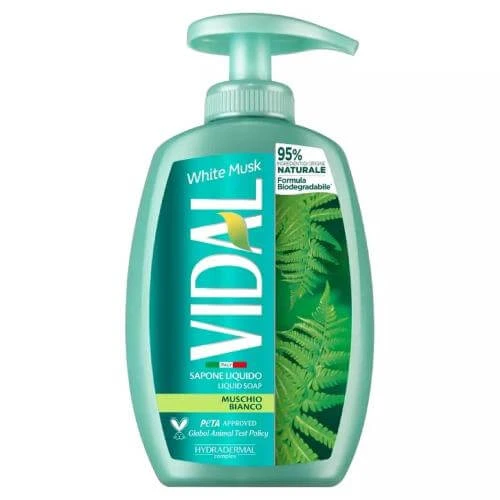 Sapun lichid Vidal Muschio Bianco White Musk, 300 ml