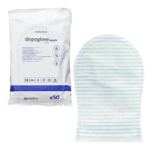 C.V Medica Washer - mănușă de spălare a corpului înmuiată în săpun 50pcs