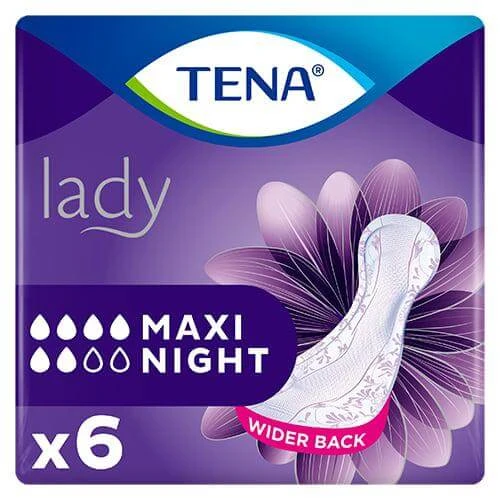 TENA Lady Maxi Night scutece anatomice, 6 buc