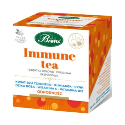 BiFix Immune Tea ceai de plante și fructe, 15x2g