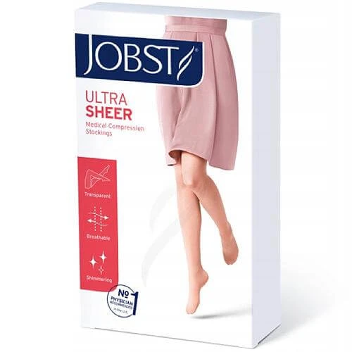 JOBST ULTRASHEER ciorapi lungi de compresie CCL2 negru, mărimea 2 ZP