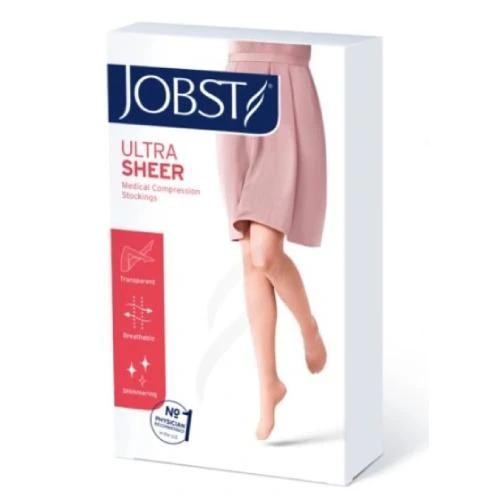 JOBST ULTRASHEER Șosete scurte de compresie pentru genunchi CCL2 negru, mărimea 3 ZP
