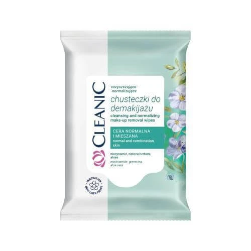 CLEANIC Șervețele demachiante de curățare și normalizare, 10 buc