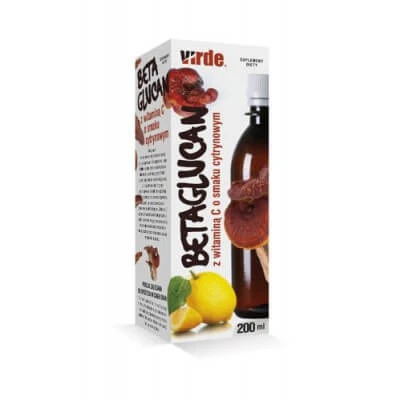 Virde Betaglucan cu vitamina C cu aromă de lămâie - 200ml
